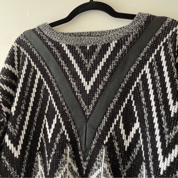 Vintage Barnaby Black & White Grandpa Sweater Size L - Picture 2 of 5
